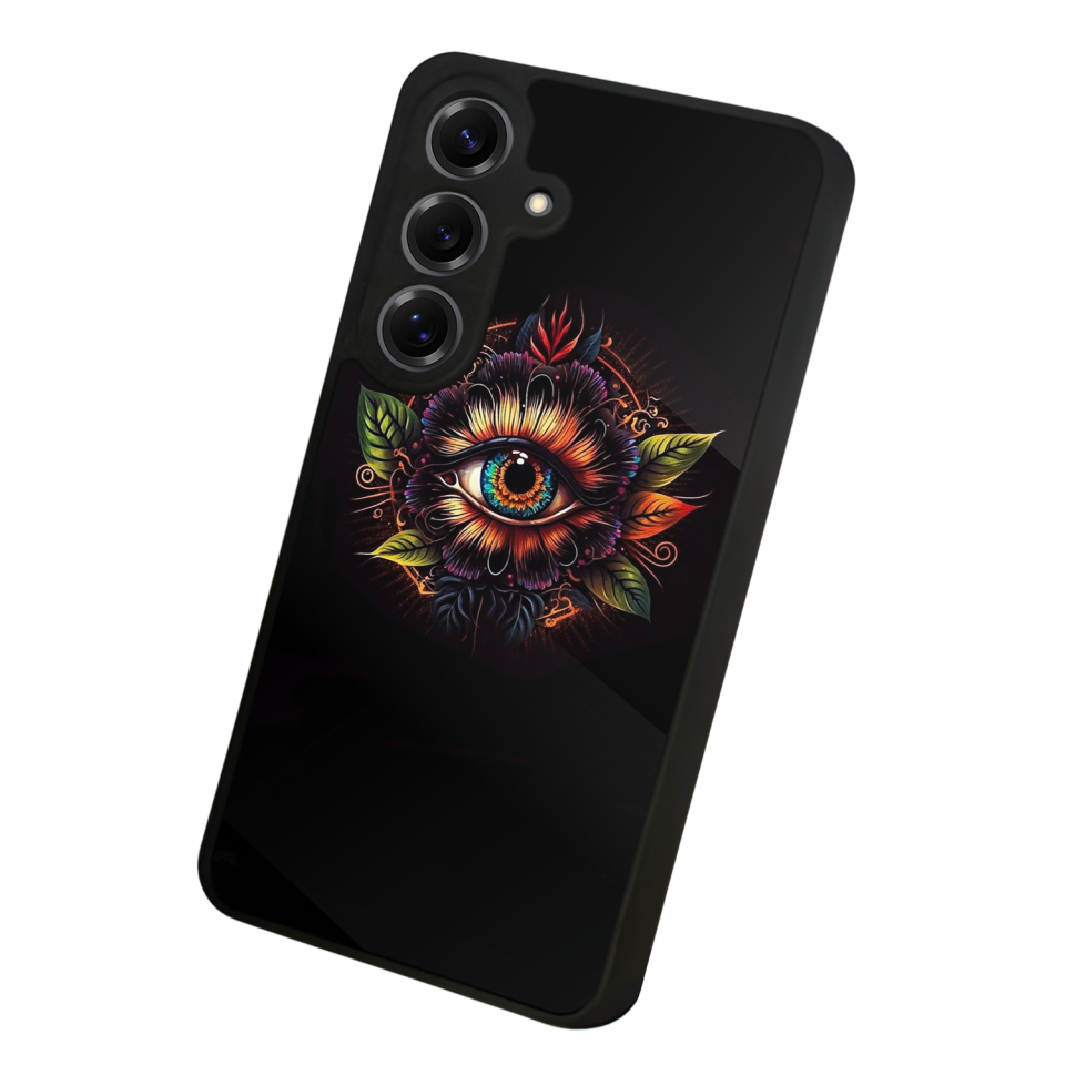 Samsung Galaxy S25 Uyumlu Göz Tasarımlı Glossy Premium Kılıf