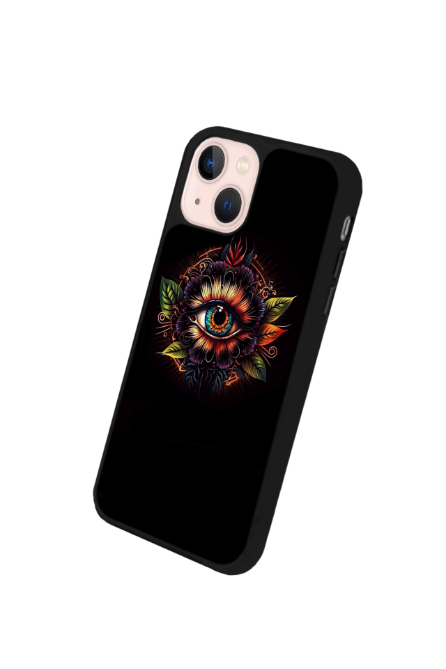 iPhone 13/14 Uyumlu Göz Tasarımlı Glossy Premium Kılıf