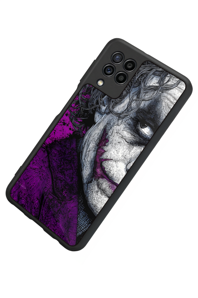 Samsung Galaxy M32 Uyumlu Joker Tasarımlı Glossy Premium Kılıf