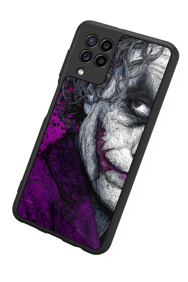 Samsung Galaxy M32 Uyumlu Joker Tasarımlı Glossy Premium Kılıf