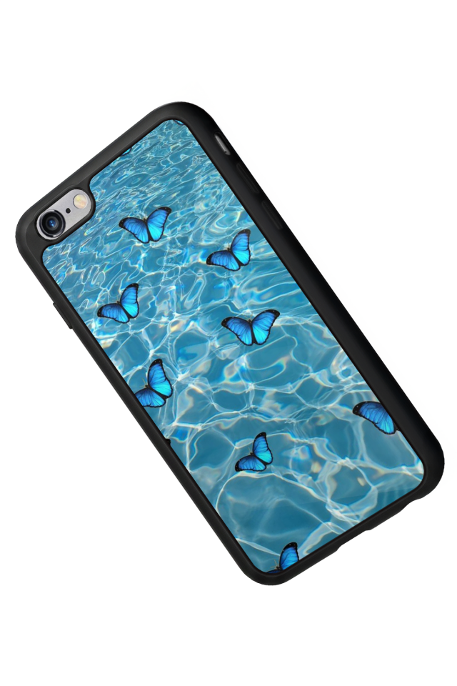 iPhone 6 Plus Uyumlu Kelebek Tasarımlı Glossy Premium Kılıf