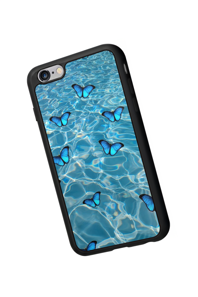 iPhone 6 Plus Uyumlu Kelebek Tasarımlı Glossy Premium Kılıf