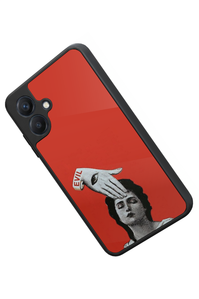 Samsung Galaxy A07 Uyumlu Kirmizi Tasarımlı Glossy Premium Kılıf