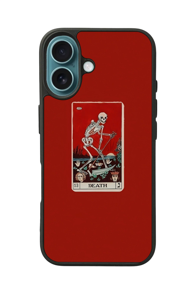 iPhone 16 Uyumlu Kirmizi Tasarımlı Glossy Premium Kılıf
