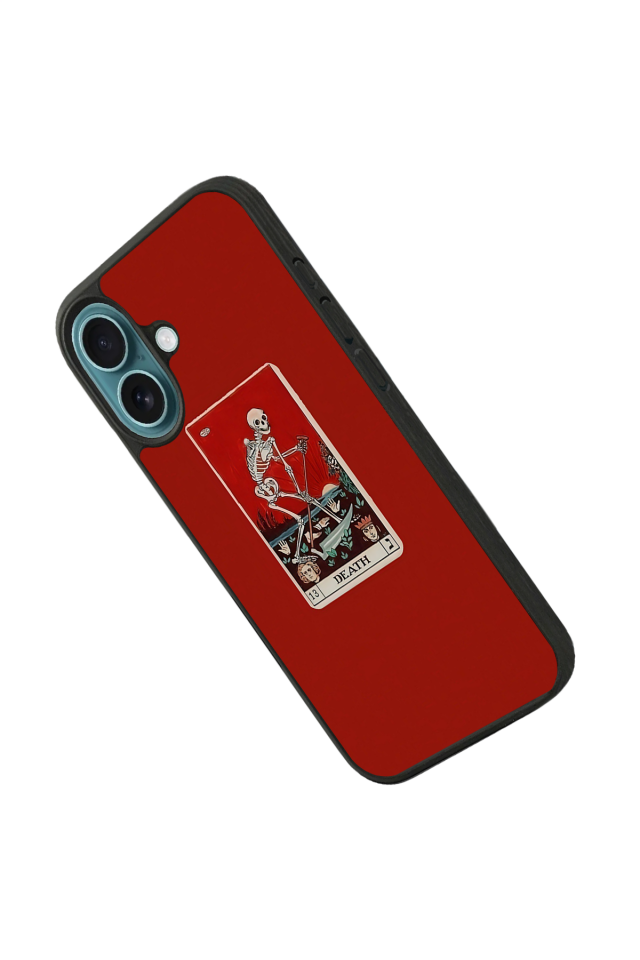 iPhone 16 Uyumlu Kirmizi Tasarımlı Glossy Premium Kılıf