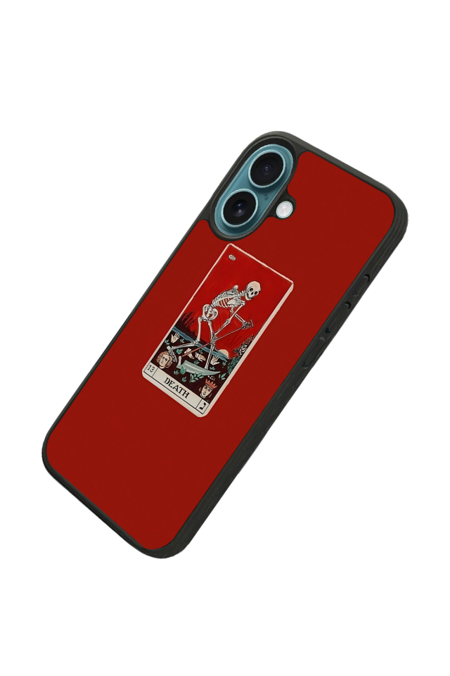 iPhone 16 Uyumlu Kirmizi Tasarımlı Glossy Premium Kılıf