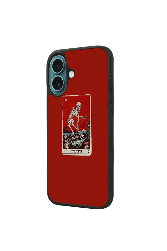iPhone 16 Uyumlu Kirmizi Tasarımlı Glossy Premium Kılıf