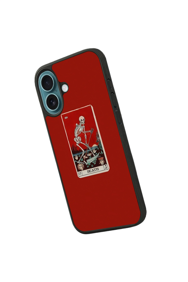iPhone 16 Uyumlu Kirmizi Tasarımlı Glossy Premium Kılıf