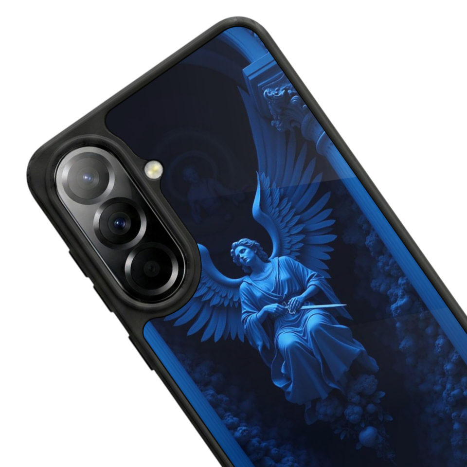 Samsung Galaxy A37 Uyumlu Melek Tasarımlı Glossy Premium Kılıf