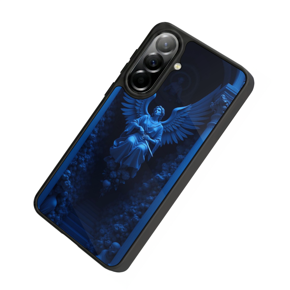 Samsung Galaxy A37 Uyumlu Melek Tasarımlı Glossy Premium Kılıf