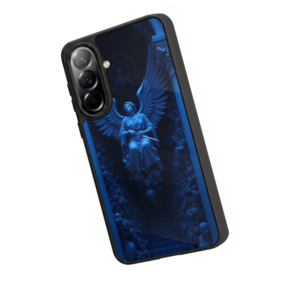 Samsung Galaxy A37 Uyumlu Melek Tasarımlı Glossy Premium Kılıf