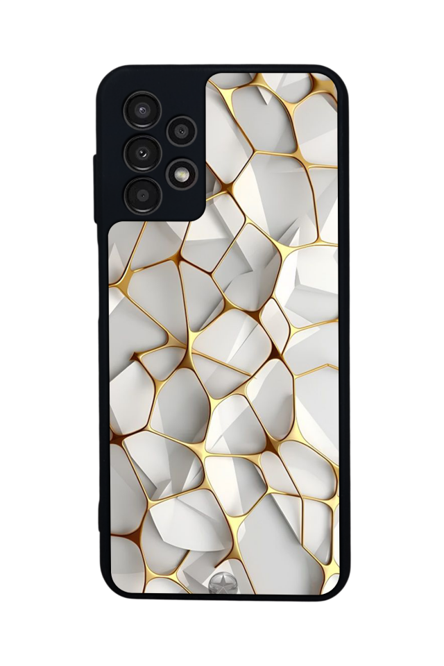 Samsung Galaxy A23 Uyumlu Mermer Marble Tasarımlı Glossy Premium Kılıf