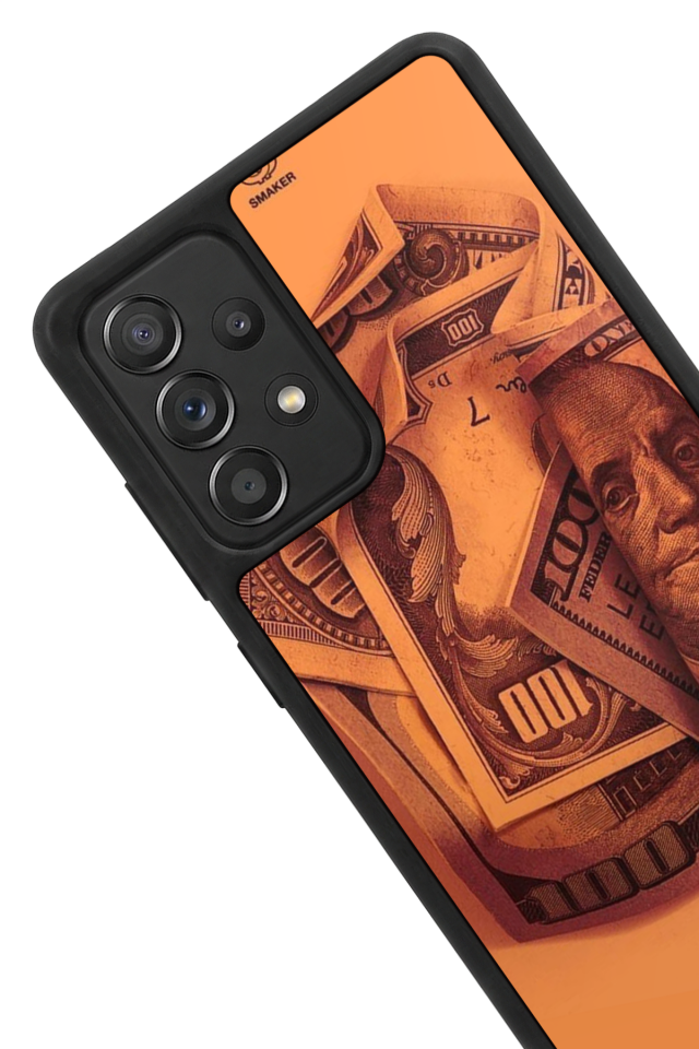 Samsung Galaxy A72 Uyumlu Money Para Tasarımlı Glossy Premium Kılıf