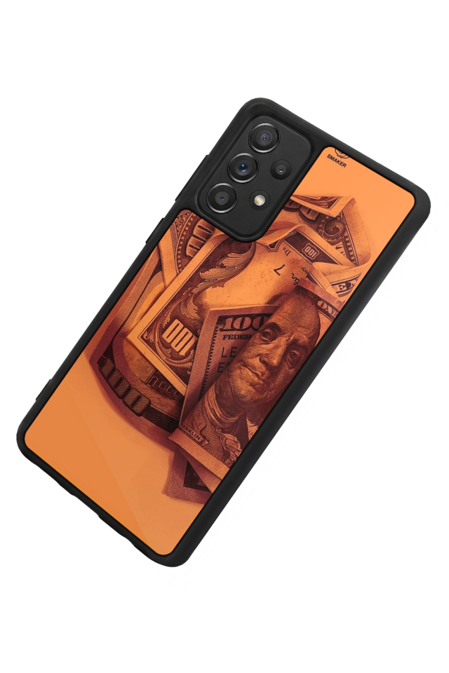 Samsung Galaxy A72 Uyumlu Money Para Tasarımlı Glossy Premium Kılıf