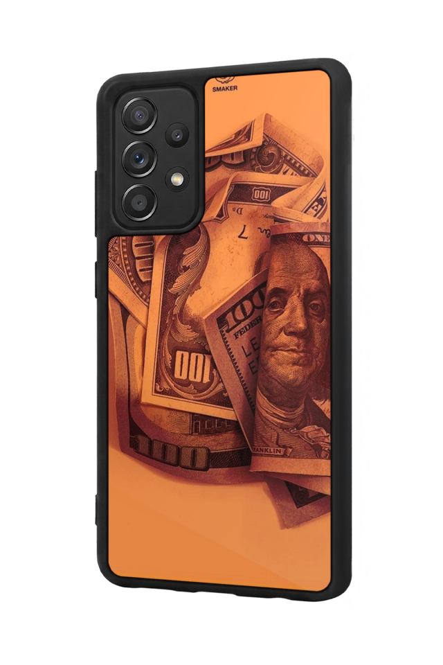 Samsung Galaxy A72 Uyumlu Money Para Tasarımlı Glossy Premium Kılıf