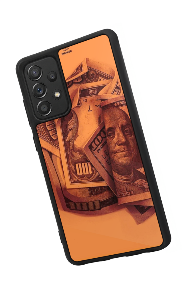Samsung Galaxy A72 Uyumlu Money Para Tasarımlı Glossy Premium Kılıf