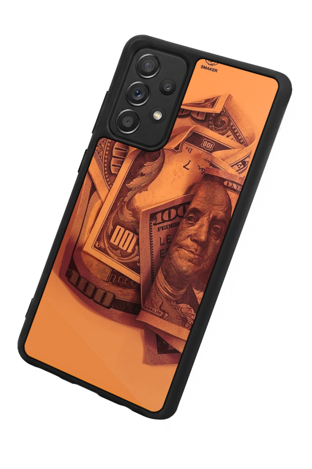 Samsung Galaxy A72 Uyumlu Money Para Tasarımlı Glossy Premium Kılıf