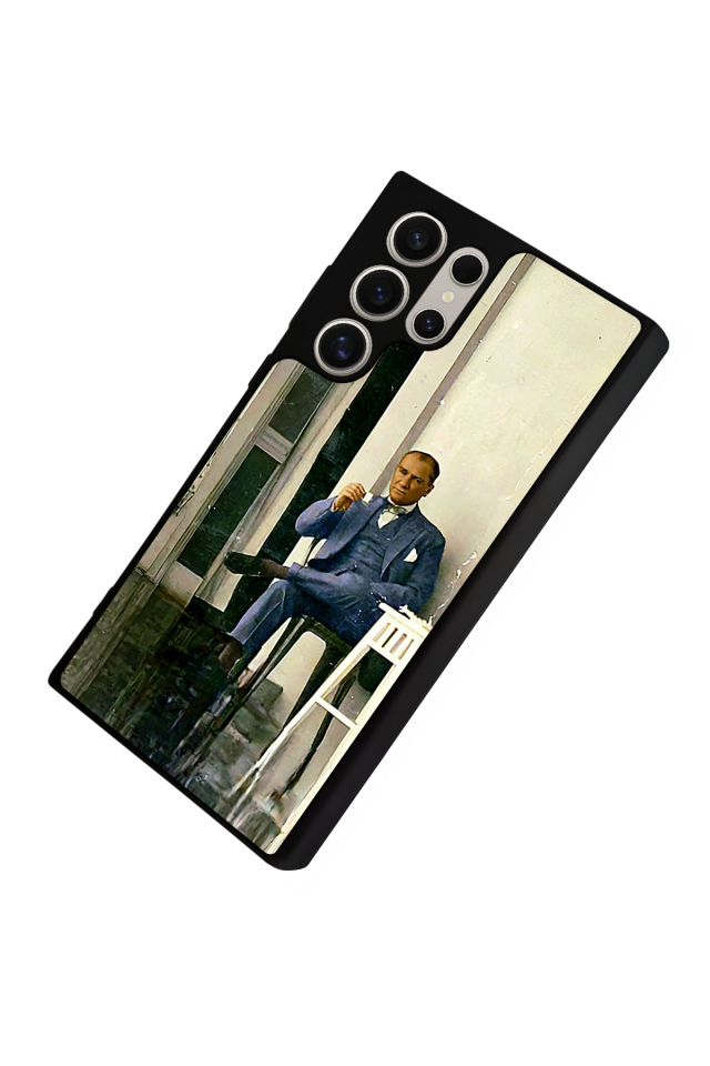 Samsung Galaxy S23 Ultra Uyumlu Mustafa Kemal Ataturk Tasarımlı Glossy Premium Kılıf