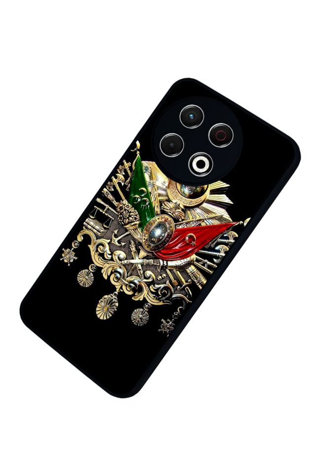 Tecno Spark 30 Pro Uyumlu Osmanli Tugrasi Tasarımlı Glossy Premium Kılıf