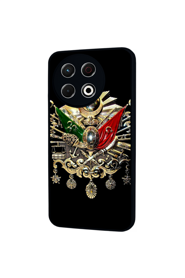 Tecno Spark 30 Pro Uyumlu Osmanli Tugrasi Tasarımlı Glossy Premium Kılıf