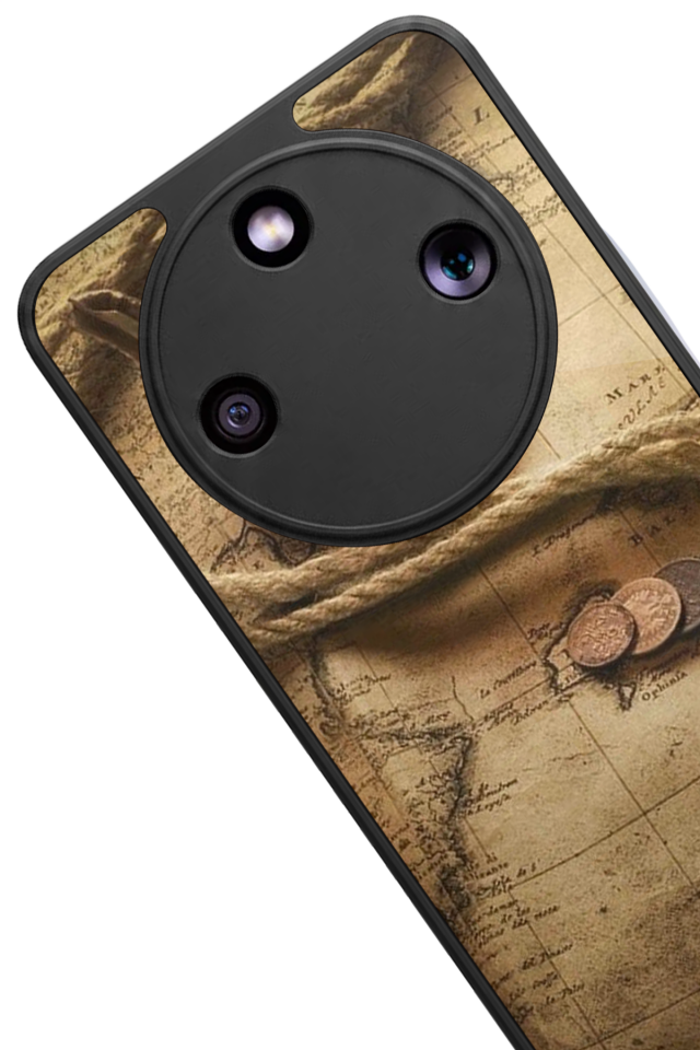 Honor Magic 8 Lite Uyumlu Pusula Tasarımlı Glossy Premium Kılıf