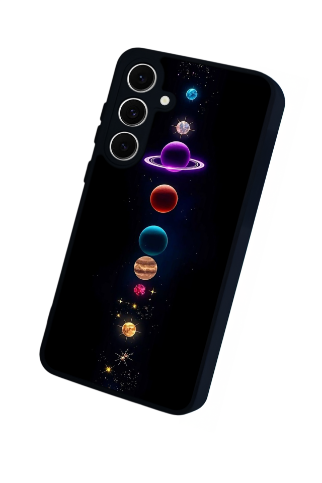 Samsung Galaxy A16 Uyumlu Uzay Tasarımlı Glossy Premium Kılıf