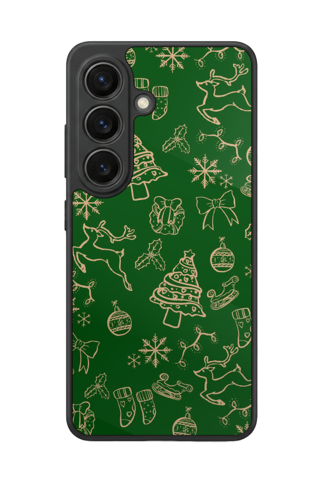 Samsung Galaxy S26 Uyumlu Yilbasi Christmas Tasarımlı Glossy Premium Kılıf