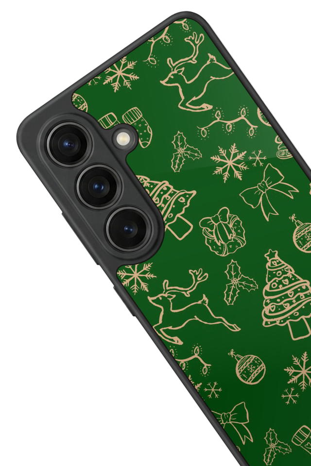 Samsung Galaxy S26 Uyumlu Yilbasi Christmas Tasarımlı Glossy Premium Kılıf