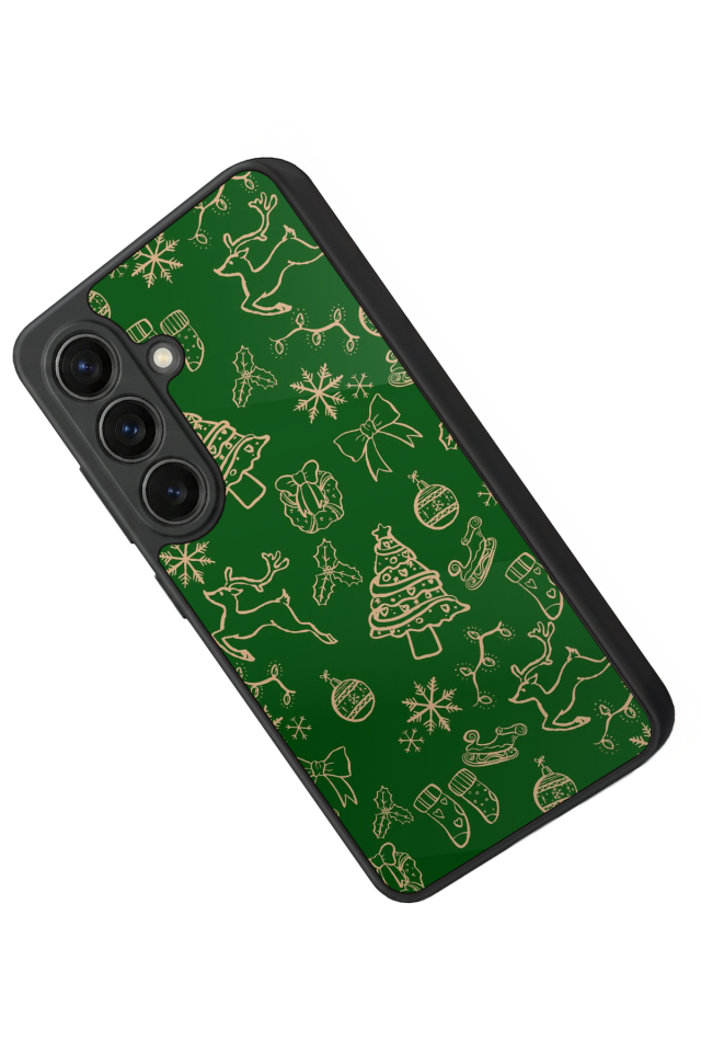Samsung Galaxy S26 Uyumlu Yilbasi Christmas Tasarımlı Glossy Premium Kılıf