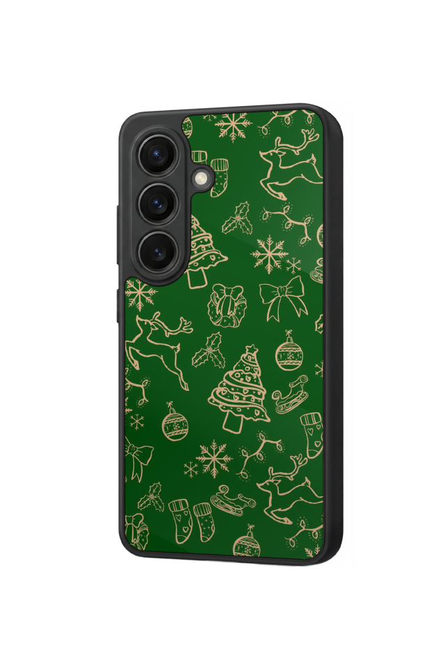 Samsung Galaxy S26 Uyumlu Yilbasi Christmas Tasarımlı Glossy Premium Kılıf
