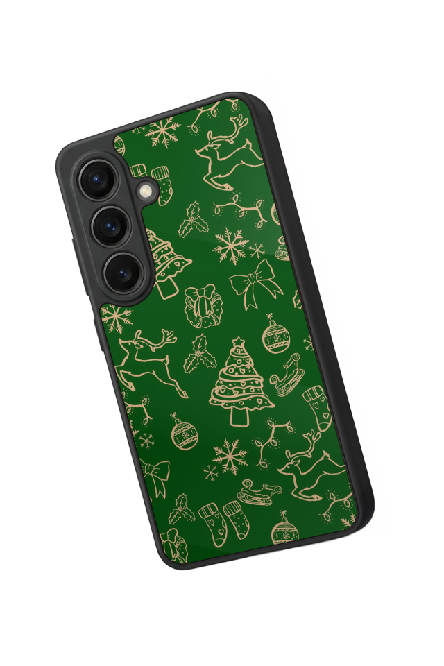 Samsung Galaxy S26 Uyumlu Yilbasi Christmas Tasarımlı Glossy Premium Kılıf