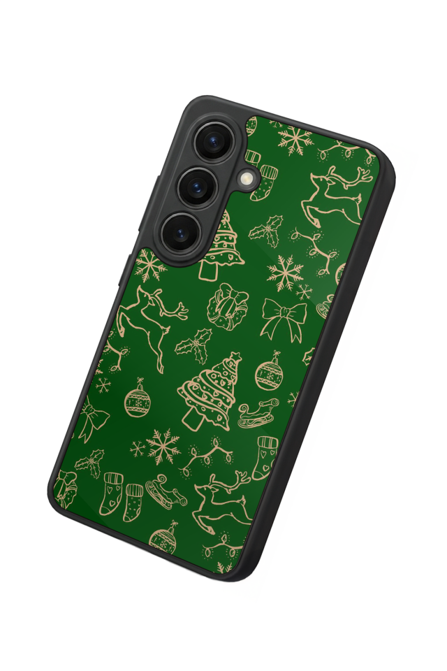 Samsung Galaxy S26 Uyumlu Yilbasi Christmas Tasarımlı Glossy Premium Kılıf