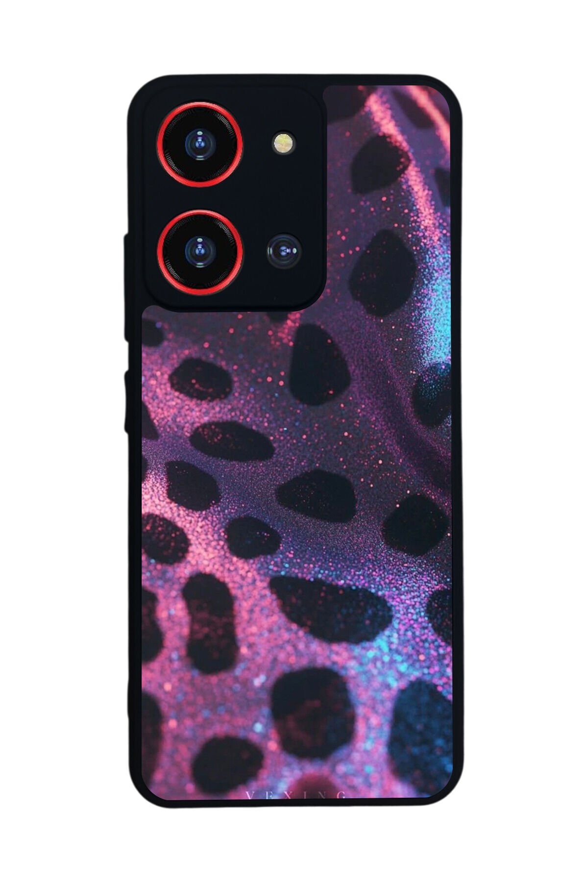 Reeder S19 Max Pro S 108MP Uyumlu Hologram Leopar Tasarımlı Glossy Premium Kılıf