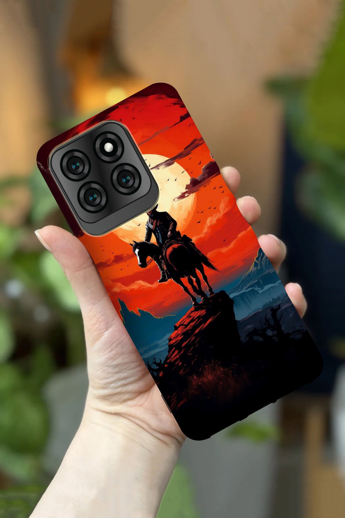Reeder S71 Uyumlu Kamera Korumalı RDR2 Desenli HD Baskılı Silikon Kılıf