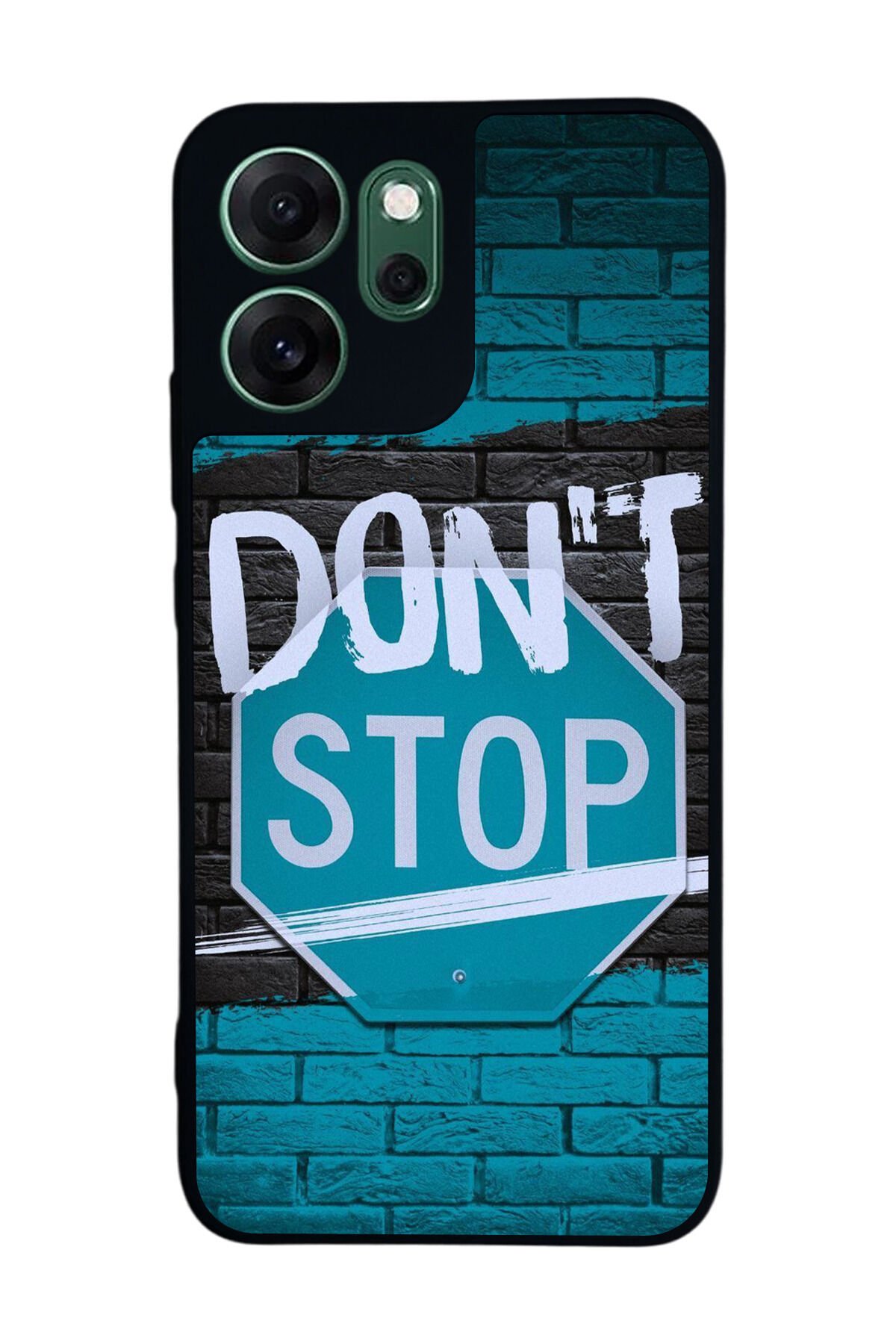 Oppo Reno 14F Uyumlu Dont Stop Tasarımlı Glossy Premium Kılıf