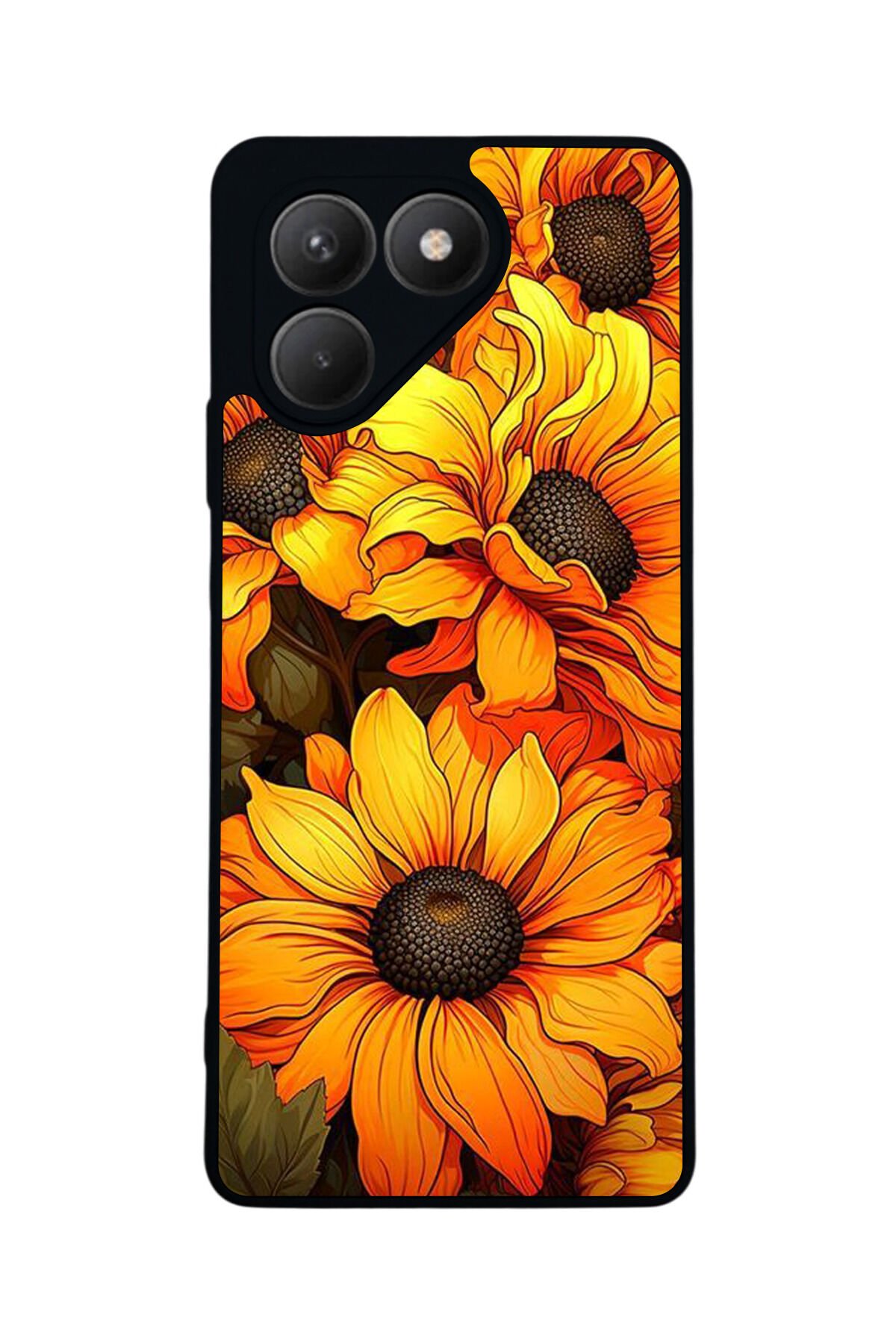 Tecno Pova 7 Mat Uyumlu Siyah Kılıf – Yumuşak Silikon, Koruyucu, Şok Emici Kapak