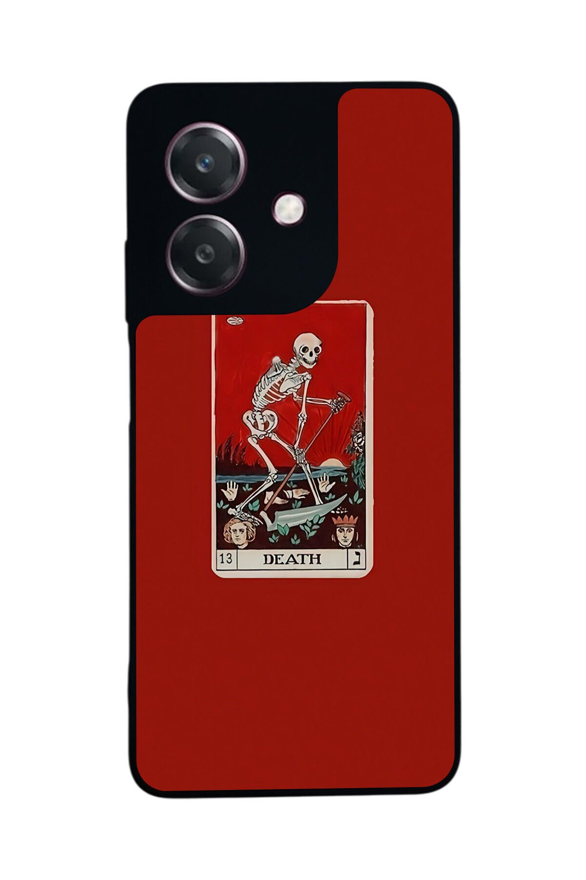 Oppo A3 5G Uyumlu Kirmizi Tasarımlı Glossy Premium Kılıf