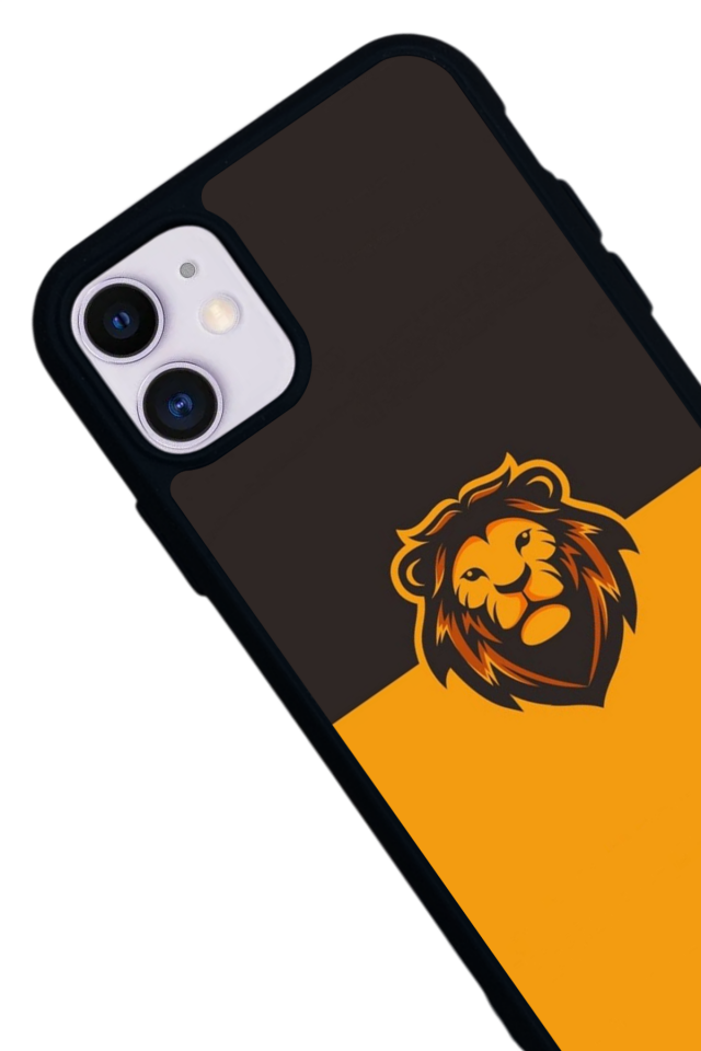 iPhone 11 Uyumlu Aslan Tasarımlı Glossy Premium Kılıf