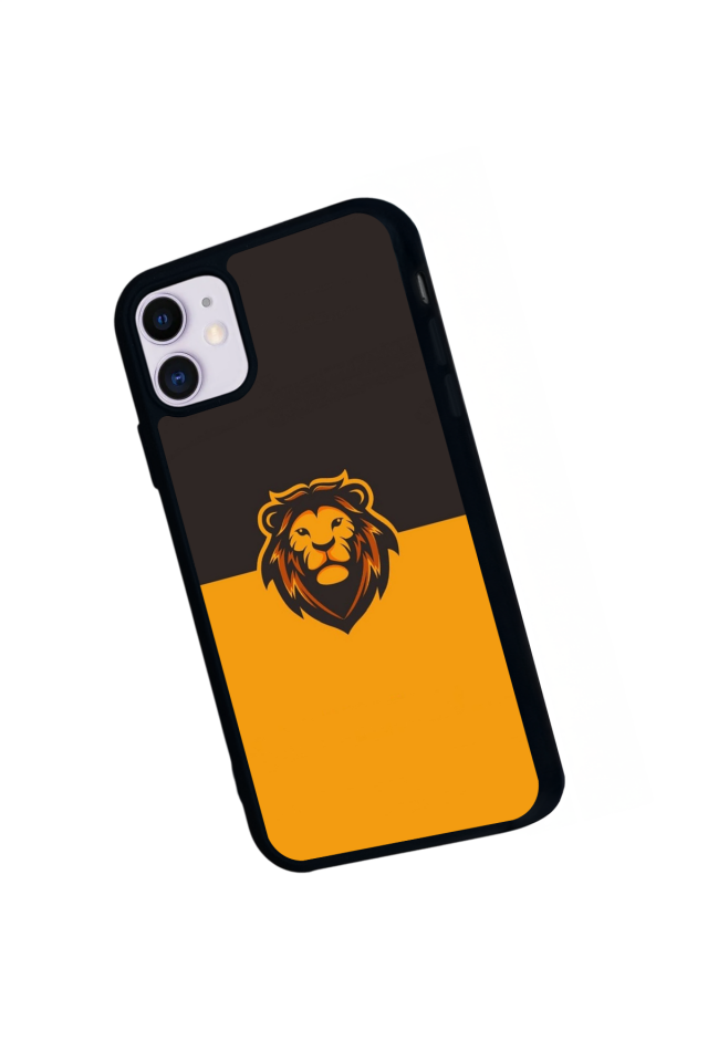 iPhone 11 Uyumlu Aslan Tasarımlı Glossy Premium Kılıf
