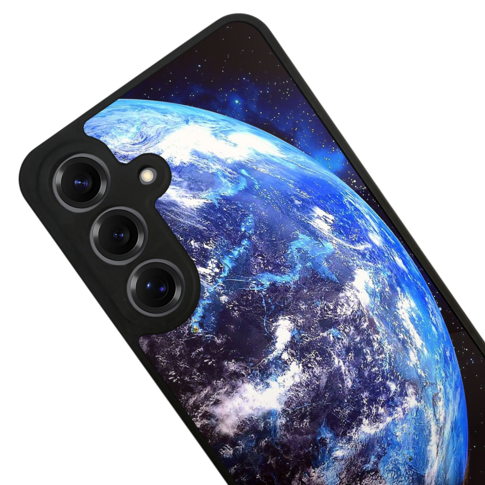 Samsung Galaxy S25 Uyumlu Ay Tasarımlı Glossy Premium Kılıf