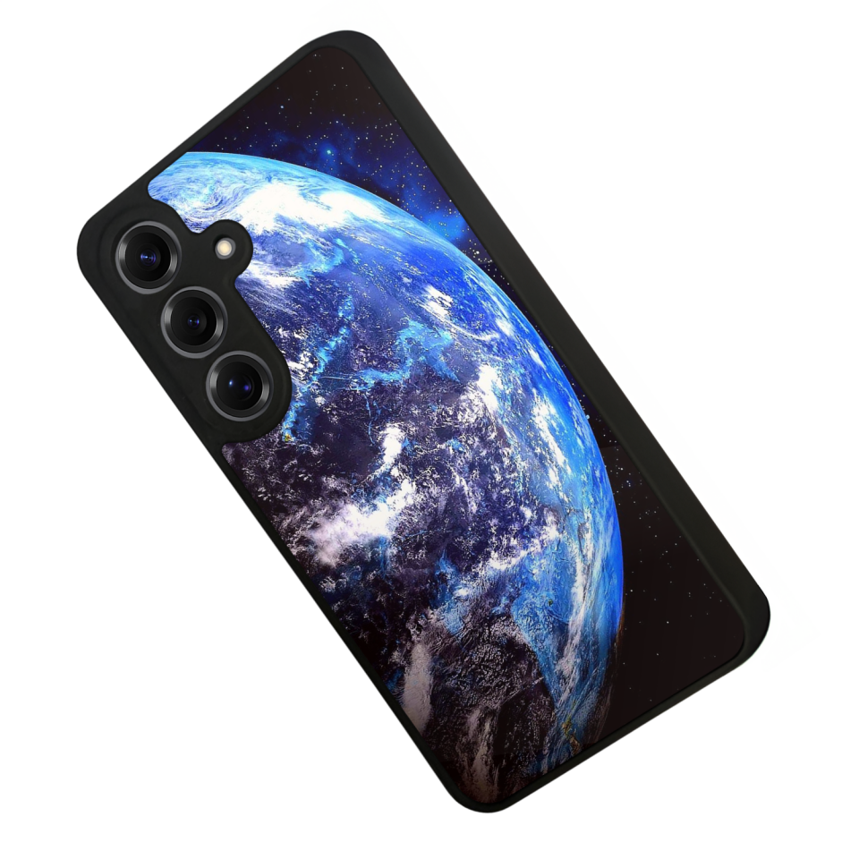 Samsung Galaxy S25 Uyumlu Ay Tasarımlı Glossy Premium Kılıf