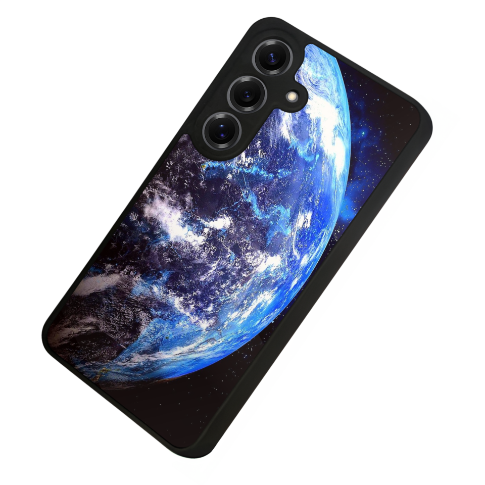 Samsung Galaxy S25 Uyumlu Ay Tasarımlı Glossy Premium Kılıf