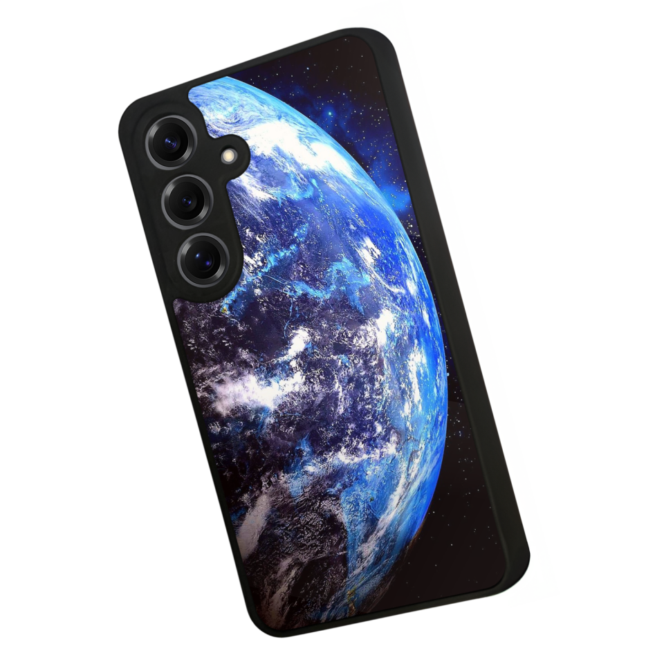 Samsung Galaxy S25 Uyumlu Ay Tasarımlı Glossy Premium Kılıf