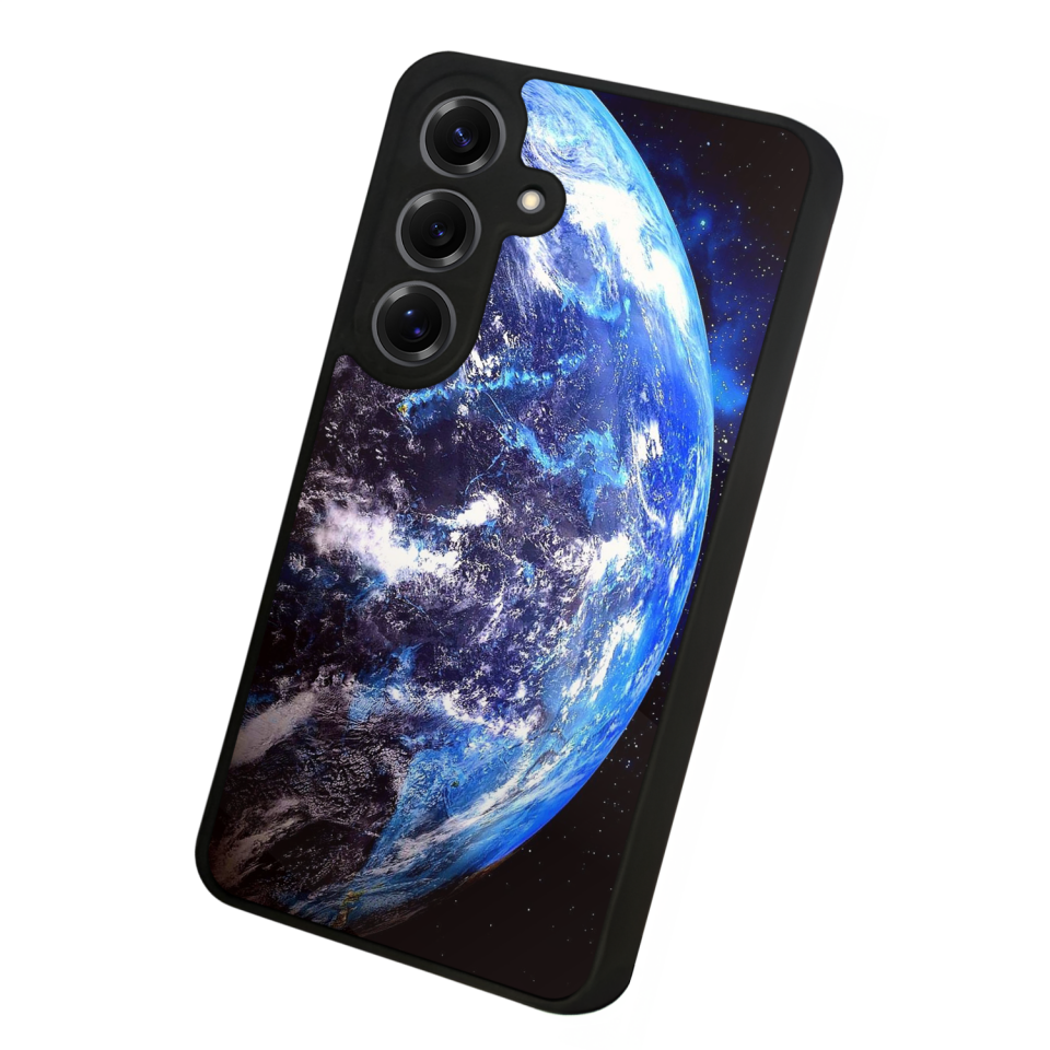 Samsung Galaxy S25 Uyumlu Ay Tasarımlı Glossy Premium Kılıf