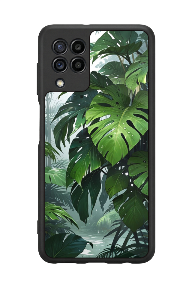 Samsung Galaxy M22 Uyumlu Botanik Tasarımlı Glossy Premium Kılıf