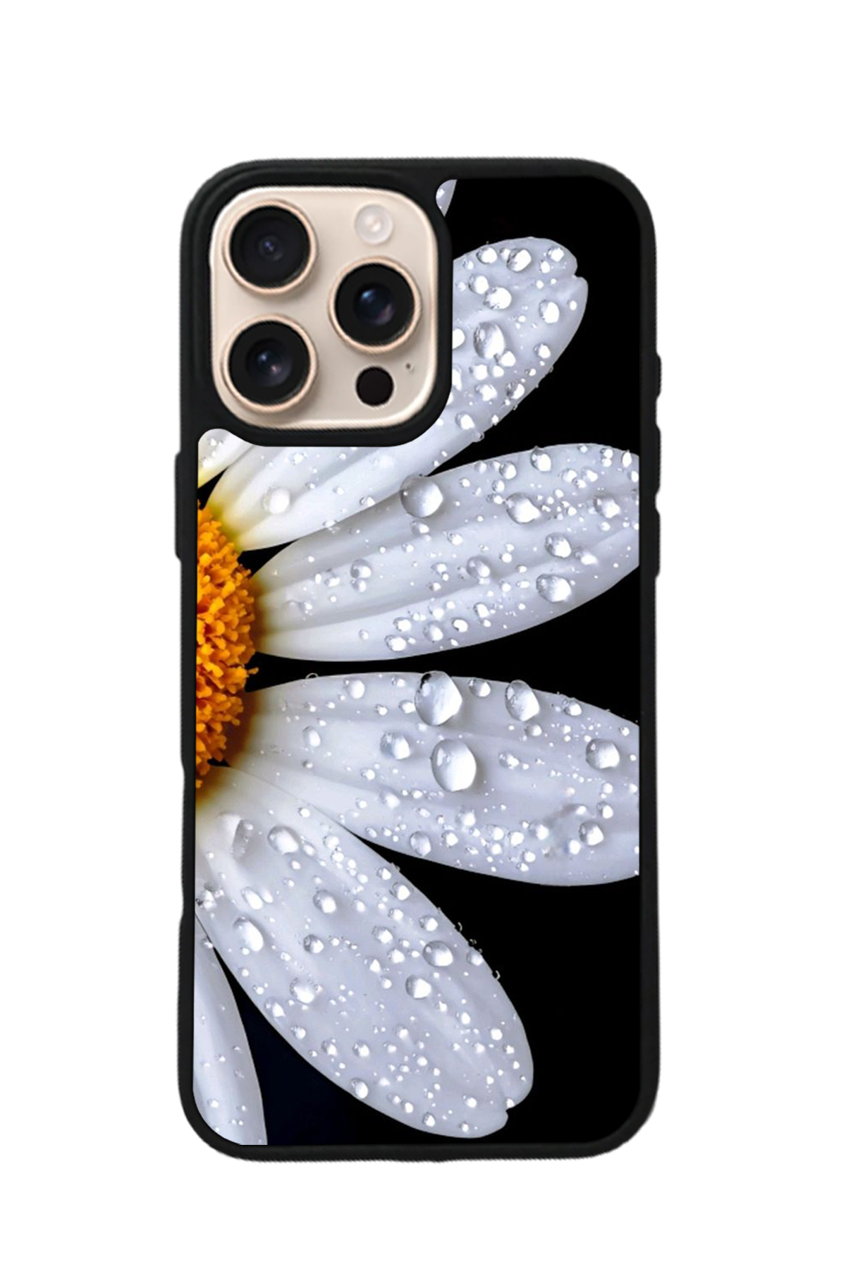 iPhone 16 Pro Uyumlu Cicek Tasarımlı Glossy Premium Kılıf