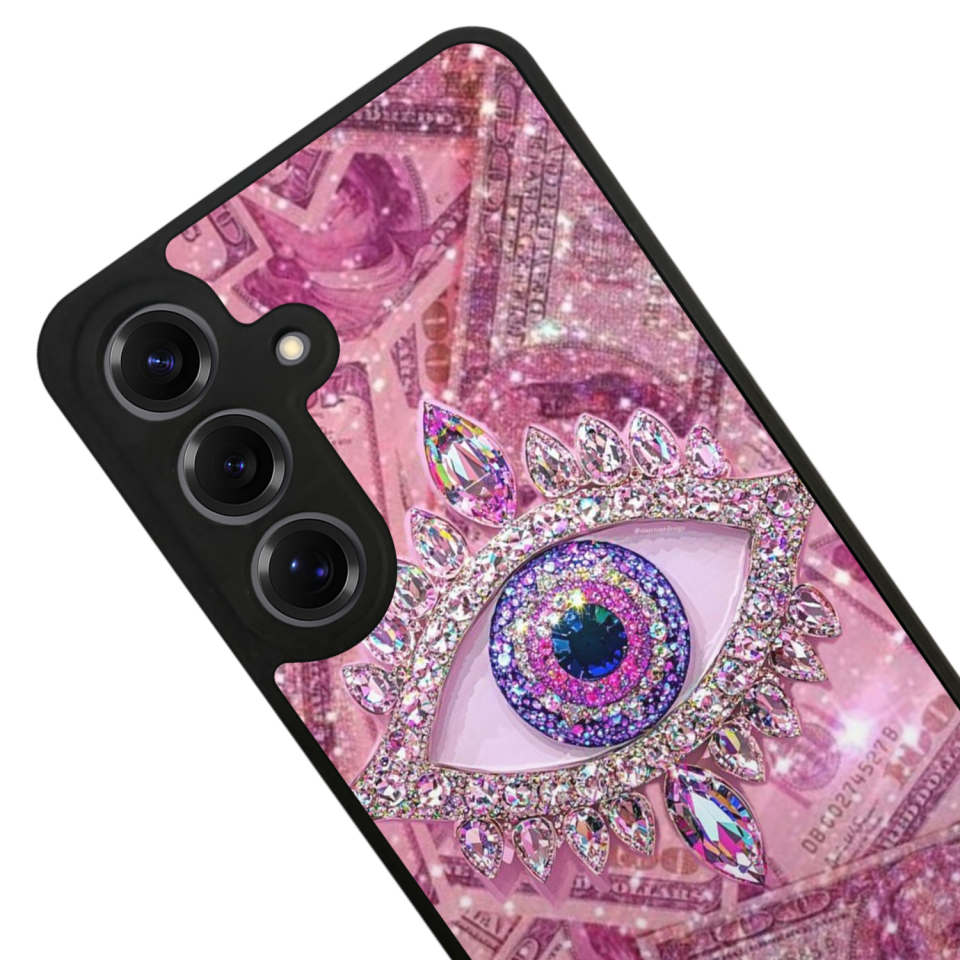 Samsung Galaxy S25 Uyumlu Göz Tasarımlı Glossy Premium Kılıf