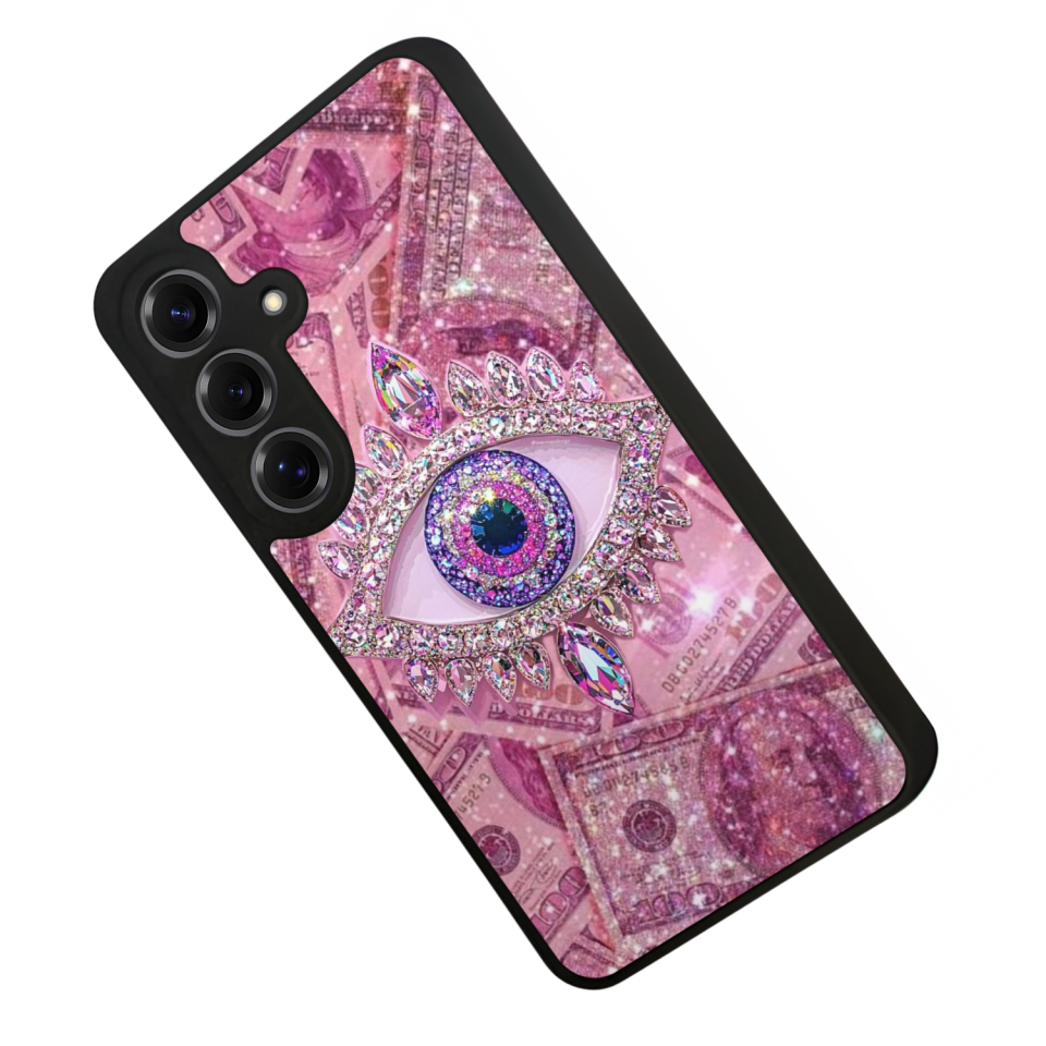 Samsung Galaxy S25 Uyumlu Göz Tasarımlı Glossy Premium Kılıf