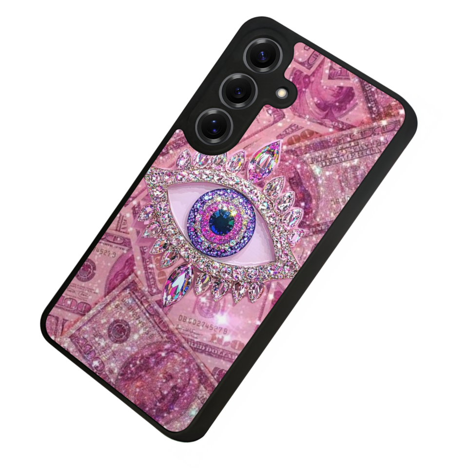 Samsung Galaxy S25 Uyumlu Göz Tasarımlı Glossy Premium Kılıf