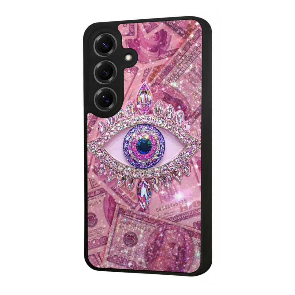 Samsung Galaxy S25 Uyumlu Göz Tasarımlı Glossy Premium Kılıf